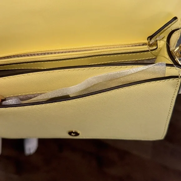 MICHAEL KORS yellow crossbody bag used